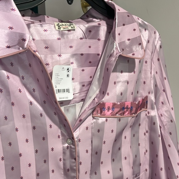 FREE PEOPLE NWT Pillow Talk PJ Set / Lilac Combo - S/M (label M) - Picture 8 of 11
